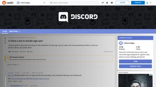 Is there a bot to handle sign ups? : discordapp - Reddit