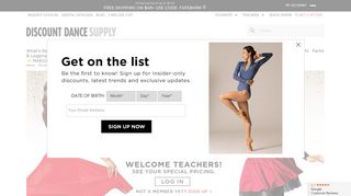 Discount Dance Supply - Dance Teacher Program