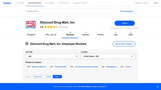 Working at Discount Drug Mart, Inc.: 255 Reviews | Indeed.com