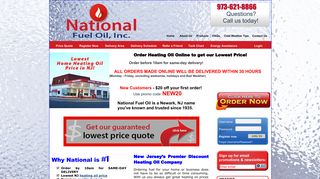 National Fuel Oil Inc.: Heating Oil Delivery Jersey City Newark NJ
