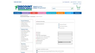 Create an Account - Discount School Supply