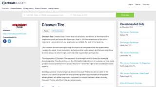 Work at Discount Tire | CareerBuilder