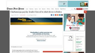 Chattanooga payday lender forced to shut down websites | Times Free ...
