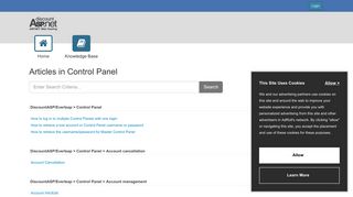 Control Panel - Portal - DiscountASP.NET