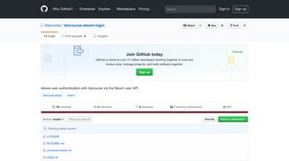 GitHub - discourse/discourse-steam-login: Allows user authentication ...