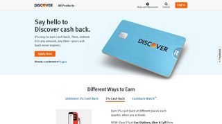 Discover Cash Back Rewards Summary | Discover