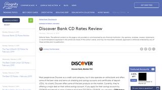 Discover Bank CD Rates as of January 2019 | MagnifyMoney