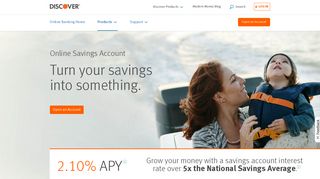 Online Savings Account - High Interest & No Monthly Fees | Discover