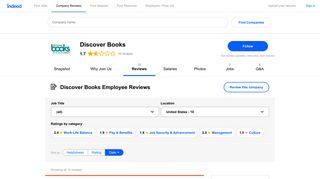 Working at Discover Books: Employee Reviews | Indeed.com