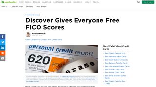 Discover Gives Everyone Free FICO Scores - NerdWallet