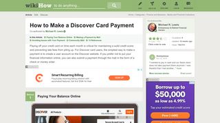 3 Ways to Make a Discover Card Payment - wikiHow
