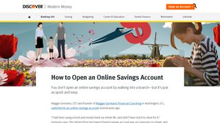 How to Open an Online Savings Account | Discover