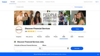 Jobs at Discover Financial Services | Indeed.com