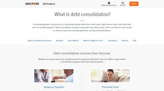 Debt Consolidation Programs: How to Consolidate Debt | Discover
