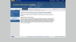 Discover Drexel Prospective Student Portal PSP | Academic ...