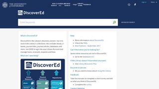 DiscoverEd - The University of Edinburgh