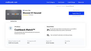 Discover it® Secured - CreditCards.com