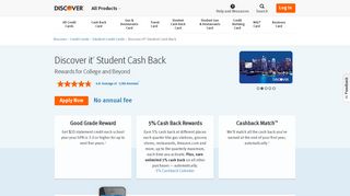 Discover it Student Cash Back | Student Rewards Credit Card | Discover