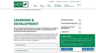 Learning & development - Lloyds Banking Group plc