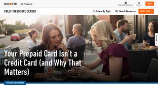 Your Prepaid Card Isn't Your Credit Card | Discover