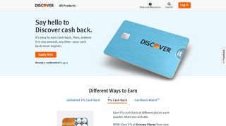 Discover Cash Back Rewards Summary | Discover
