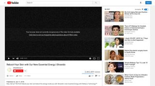 Reboot Your Skin with Our New Essential Energy | Shiseido - YouTube