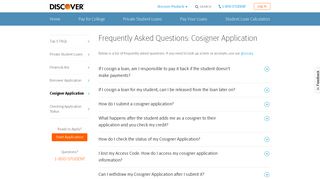 Cosigner Application - FAQ | Discover Student Loans