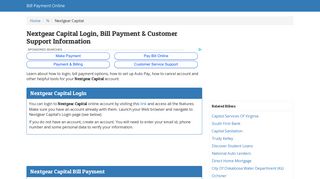 Nextgear Capital Login, Bill Payment & Customer Support Information