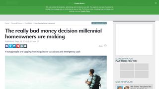 The really bad money decision millennial homeowners are making ...