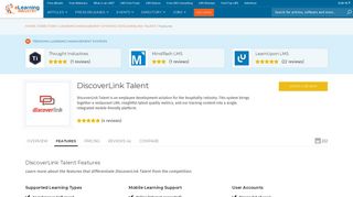 DiscoverLink Talent Features - eLearning Industry