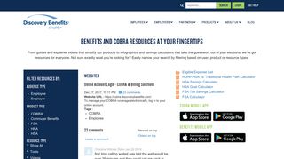 Online Account Login - COBRA & Billing Solutions - Discovery Benefits