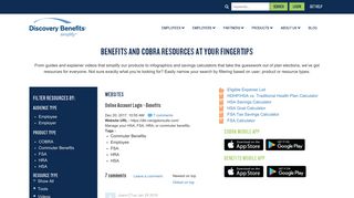 Online Account Login - Benefits - Discovery Benefits
