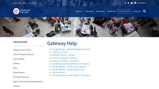 Gateway Help - Discovery College