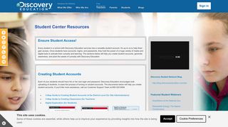 Student Center Resources - Discovery Education