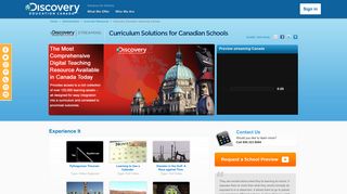 Discovery Education streaming Canada | Curricular Resources ...