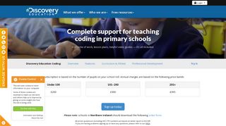 Discovery Education Coding - Pricing | Discovery Education UK