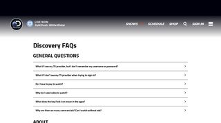 DSC | FAQs - Discovery