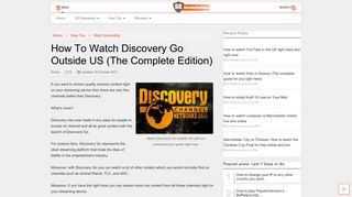 How To Watch Discovery Go Outside US (The Complete Edition)