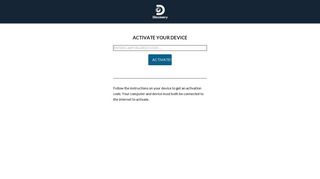 ACTIVATE YOUR DEVICE - Discovery