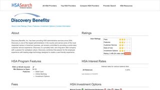 Discovery Benefits, Inc. - HSA Search
