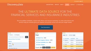 Discovery Data: Financial Services and Insurance Data and Services