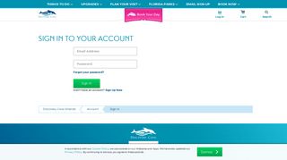 Sign In to your own Personal Account | Discovery Cove Orlando