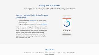 Vitality Active Rewards Help - Discovery - Netcare Medical Scheme