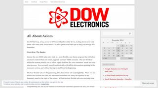 All About Axiom | DOW Electronics: Enhancing the Experience
