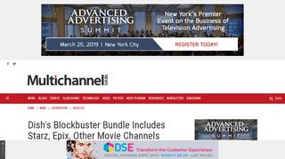 Dish's Blockbuster Bundle Includes Starz, Epix, Other Movie Channels ...