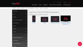 dishanywhere.com | Log In and Out | MyDISH | DISH Customer Support