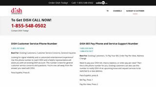 Dish Phone Number - Cable TV