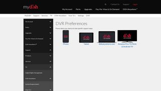 dishanywhere.com | Set DVR Preferences | MyDISH | DISH Customer ...