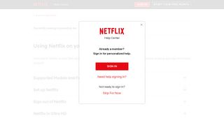 Using Netflix on your Dish receiver - Netflix Help Center