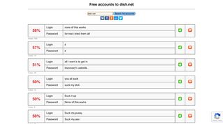 dish.net - free accounts, logins and passwords